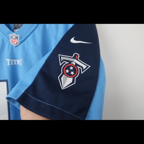 Tennessee Titans NFL Nike Boys Light Blue Jersey - Picture 6 of 11